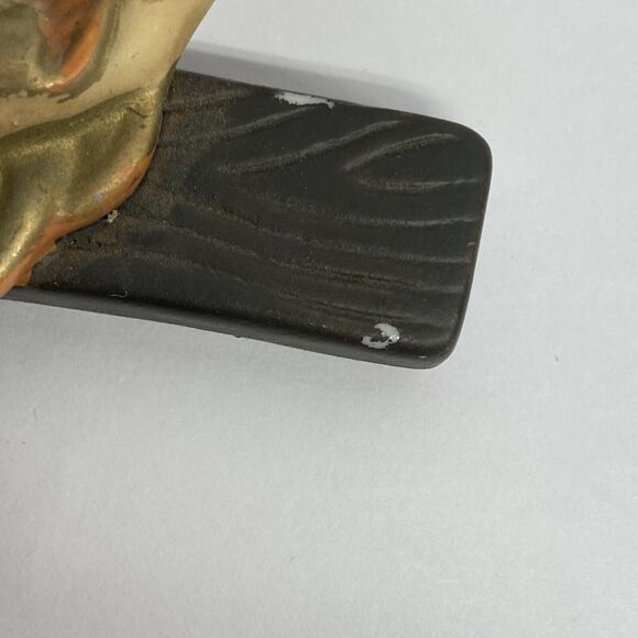 Ceramic Cross Crucifix Jesus Hand Painted VTG 7” Tall Wall Hanging - AS IS - Picture 4 of 10